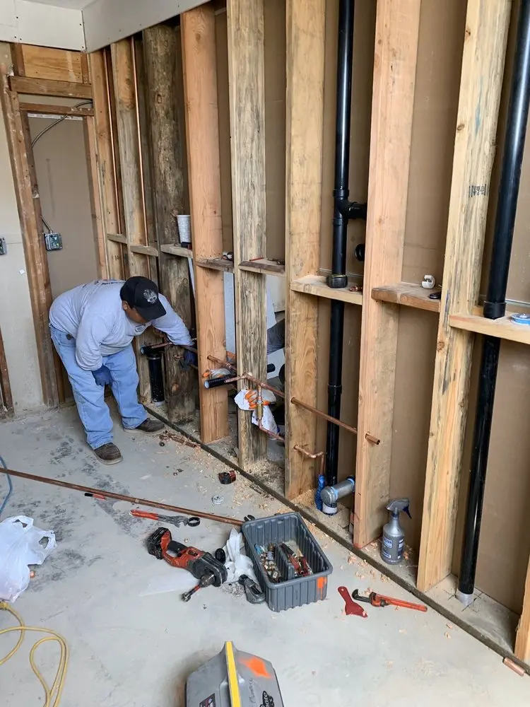 Commercial rough-in plumbing for Water Heater Replacement in Kellers Court